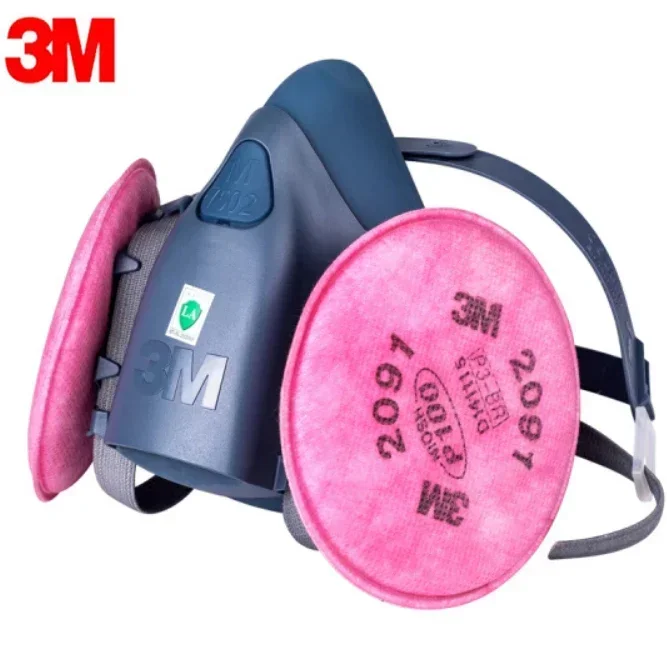 Dust Mask Construction - 3M 7502 レスピレーターマスク保護マスク産業用塗装スプレー粉塵ガスマスク 3M 501 5N11