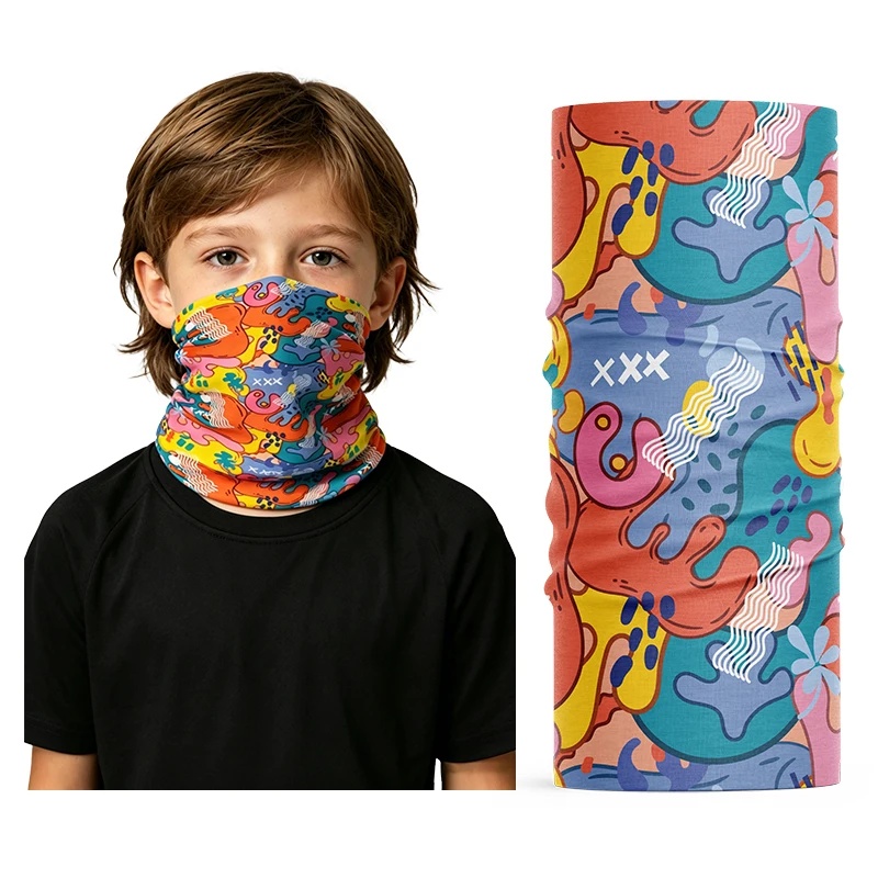 子供用、冷感アイスシルク素材のネックゲイター。夏用、紫外線対 - Kids Face Mask のレビューと価格