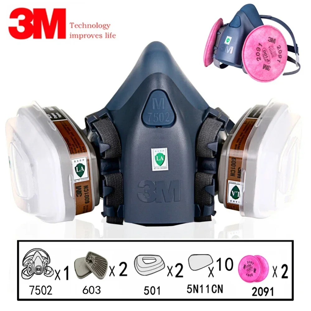 17 で 1 3 メートル 7502 防塵ガス呼吸器ハーフフ - Dust Mask Construction のレビューと価格