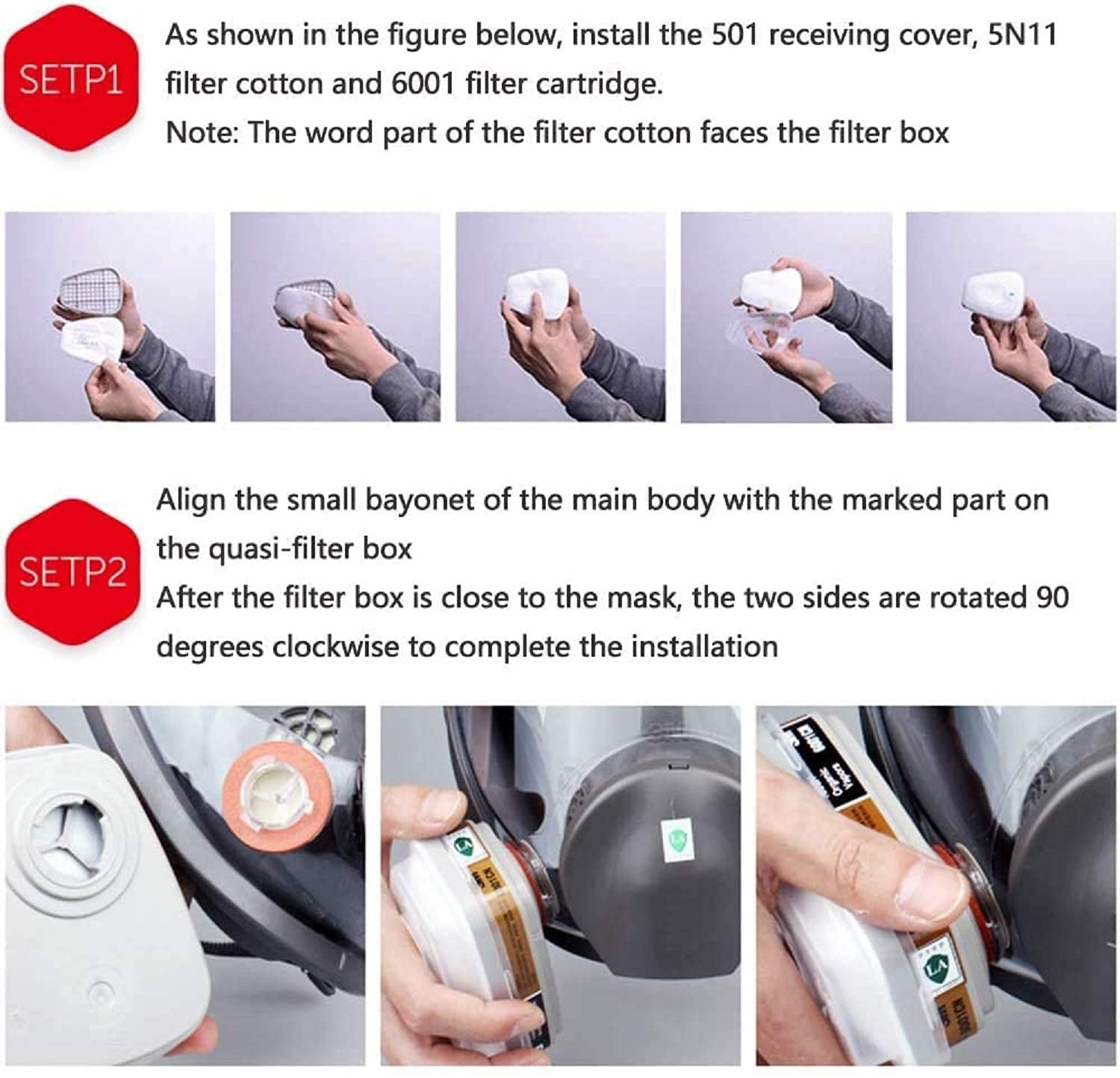 ガスマスク6200セット 車両塗装スプレー用 カートリッジボ - Dust Mask Construction のレビューと価格